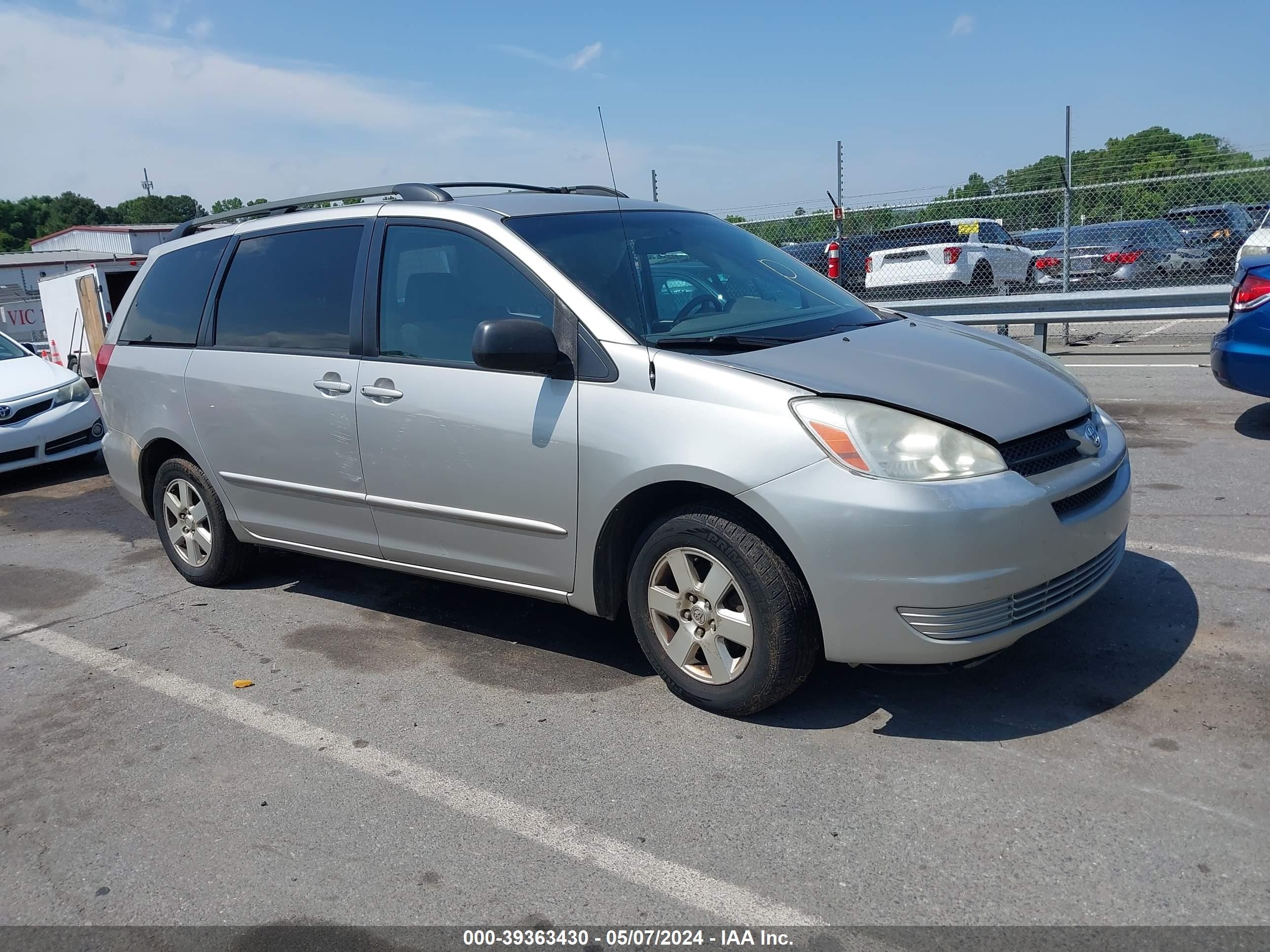 TOYOTA SIENNA 2005 5tdza23cx5s379910