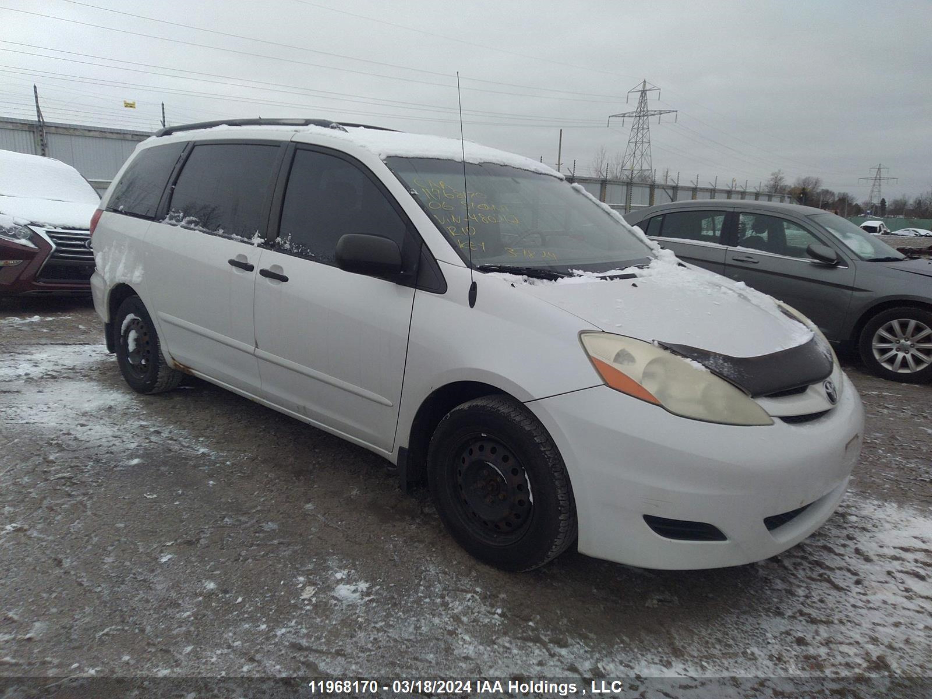 TOYOTA SIENNA 2006 5tdza29c16s480262