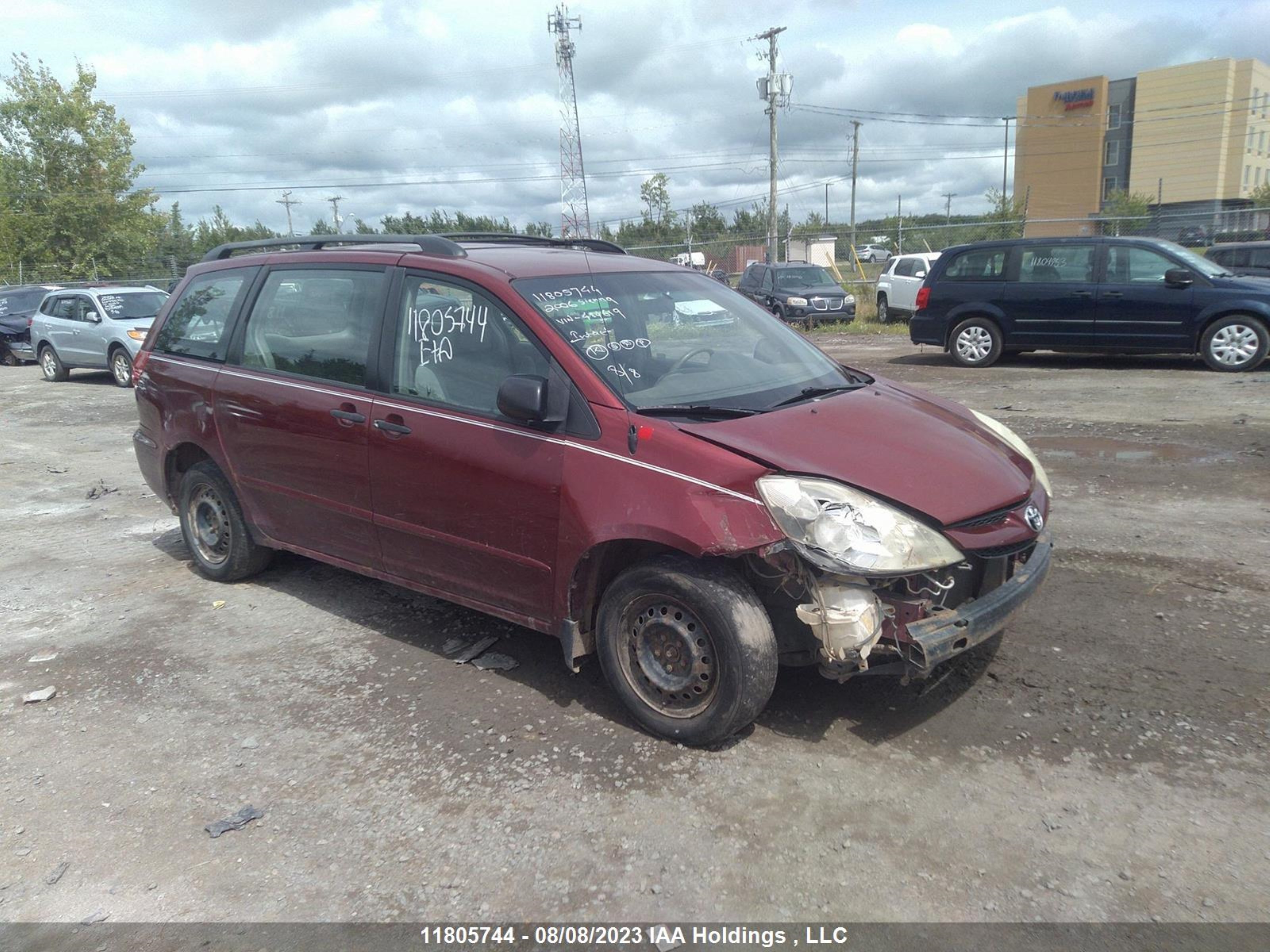 TOYOTA SIENNA 2006 5tdza29c36s484619