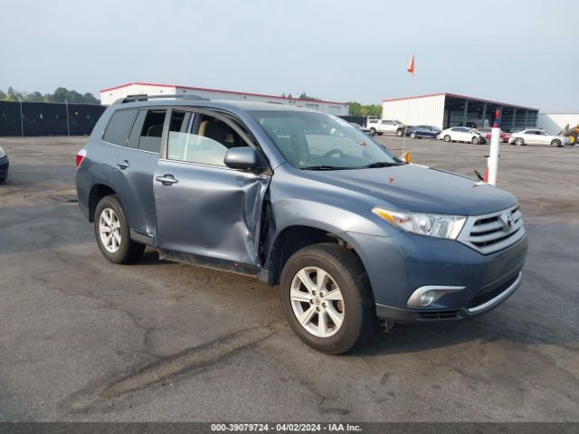 TOYOTA HIGHLANDER 2012 5tdza3eh0cs029553