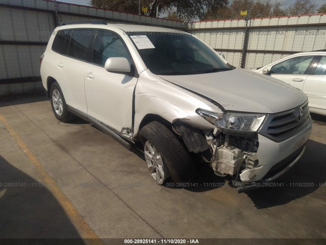 TOYOTA HIGHLANDER 2013 5tdza3eh0ds032003