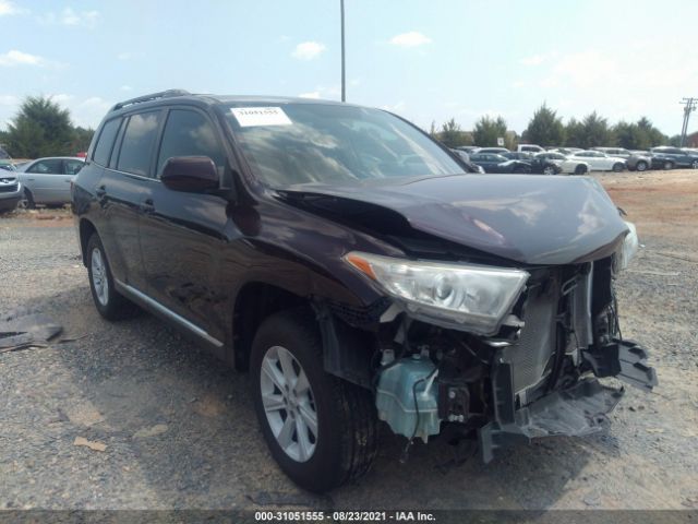 TOYOTA HIGHLANDER 2013 5tdza3eh0ds035502