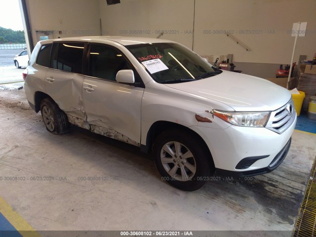 TOYOTA HIGHLANDER 2013 5tdza3eh1ds034956