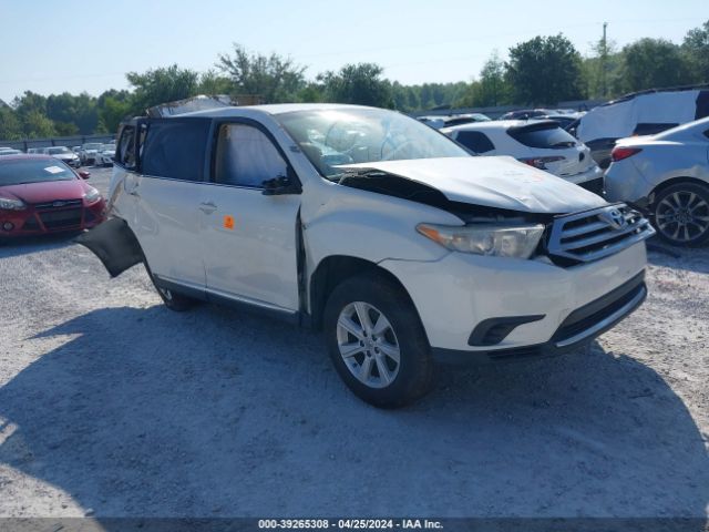 TOYOTA HIGHLANDER 2013 5tdza3eh1ds045424