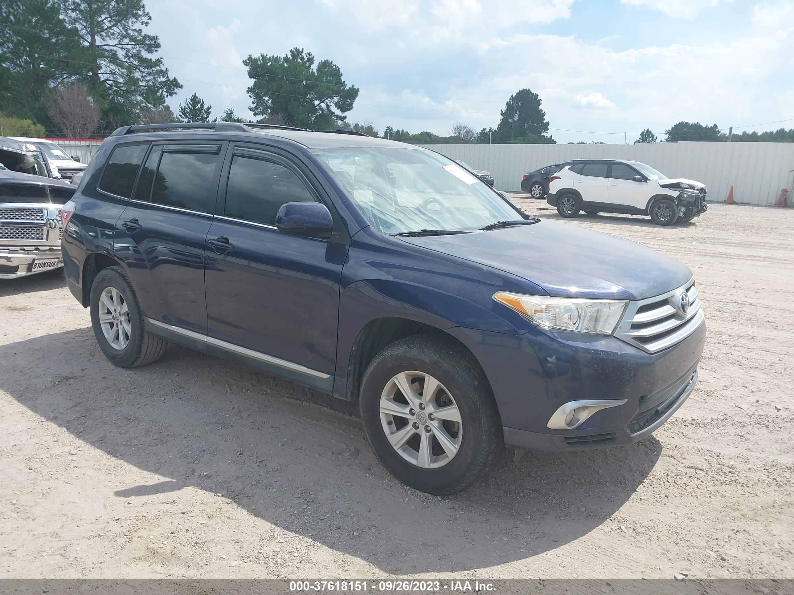 TOYOTA HIGHLANDER 2012 5tdza3eh2cs021924