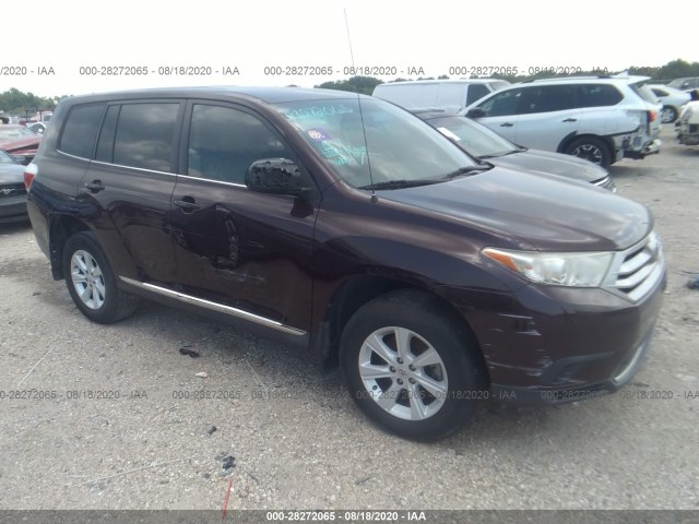 TOYOTA HIGHLANDER 2012 5tdza3eh2cs027142