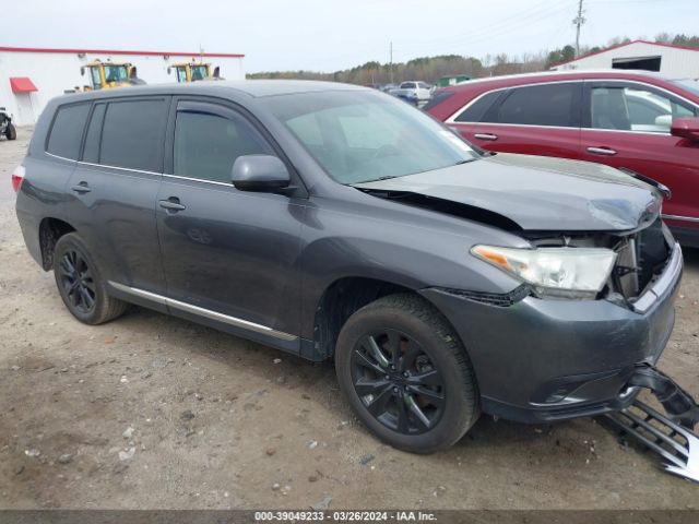 TOYOTA HIGHLANDER 2013 5tdza3eh2ds031855