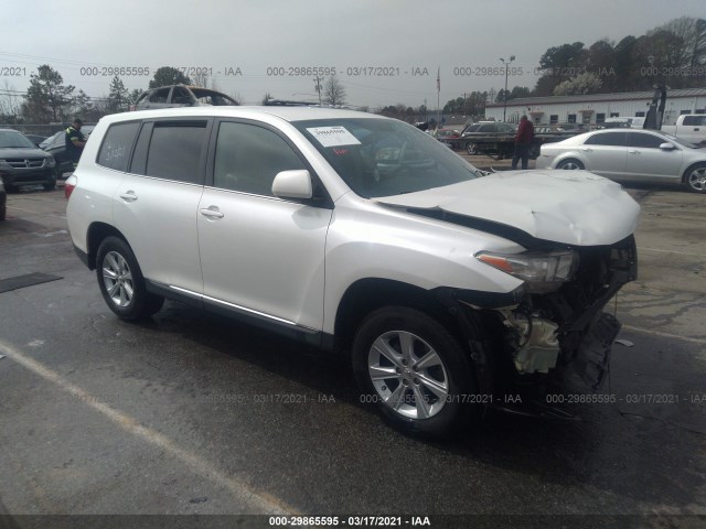 TOYOTA HIGHLANDER 2013 5tdza3eh2ds033010