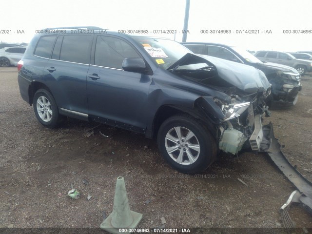 TOYOTA HIGHLANDER 2013 5tdza3eh2ds039017