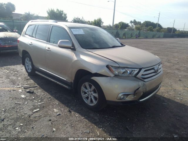 TOYOTA HIGHLANDER 2013 5tdza3eh3ds036871