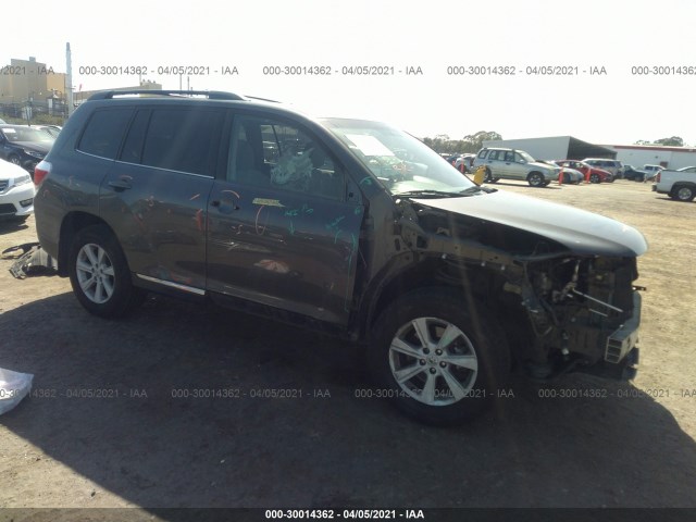 TOYOTA HIGHLANDER 2013 5tdza3eh3ds039799