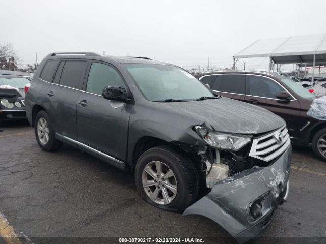 TOYOTA HIGHLANDER 2012 5tdza3eh4cs021519