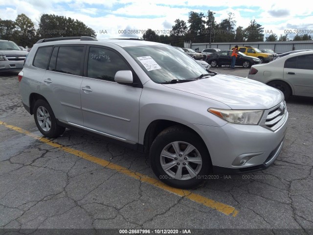 TOYOTA HIGHLANDER 2012 5tdza3eh4cs027370