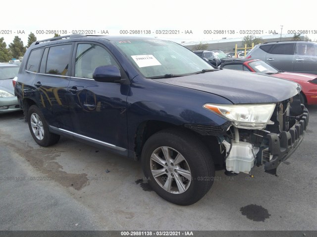 TOYOTA HIGHLANDER 2013 5tdza3eh4ds033459