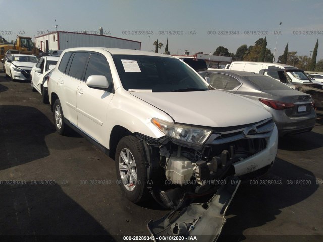 TOYOTA HIGHLANDER 2013 5tdza3eh4ds039102