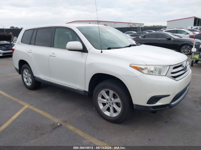 TOYOTA HIGHLANDER 2012 5tdza3eh5cs024221