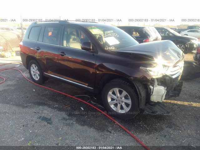 TOYOTA HIGHLANDER 2012 5tdza3eh5cs026275