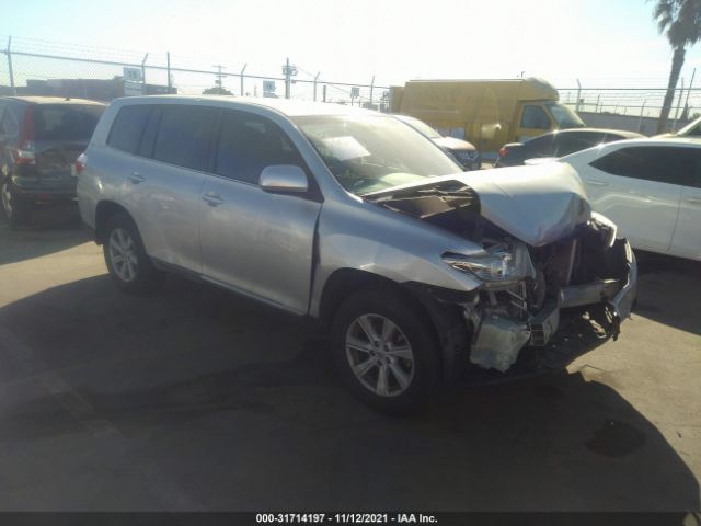 TOYOTA HIGHLANDER 2013 5tdza3eh5ds037245