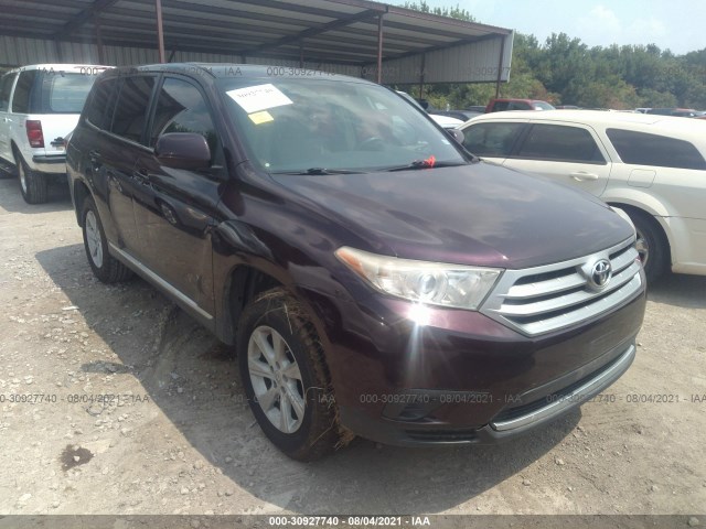 TOYOTA HIGHLANDER 2013 5tdza3eh5ds040470