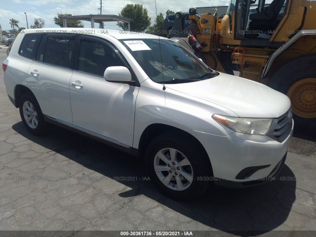 TOYOTA HIGHLANDER 2012 5tdza3eh6cs017987