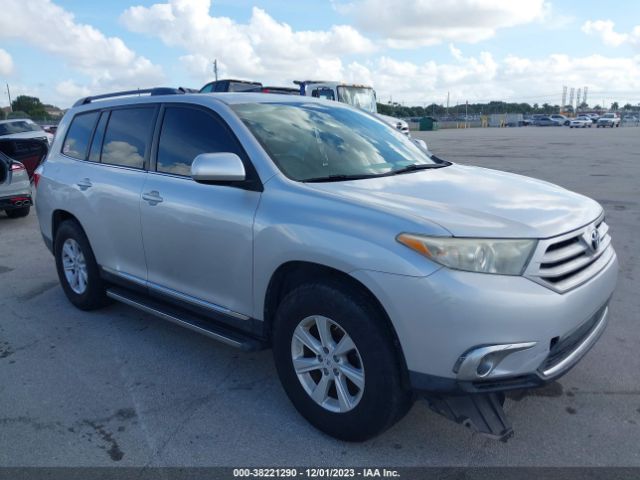 TOYOTA HIGHLANDER 2012 5tdza3eh6cs020033