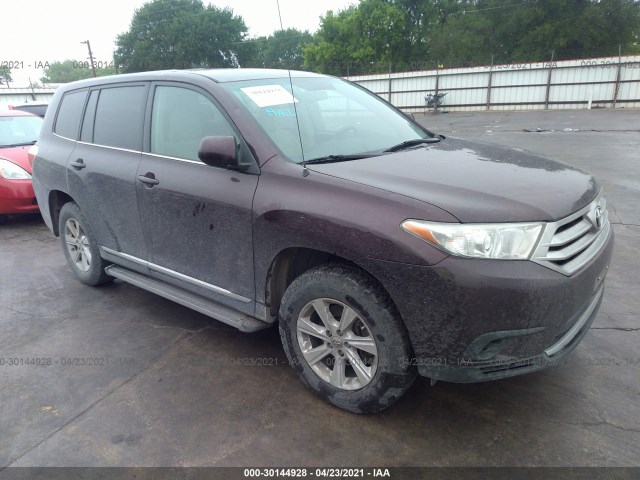 TOYOTA HIGHLANDER 2012 5tdza3eh6cs027242