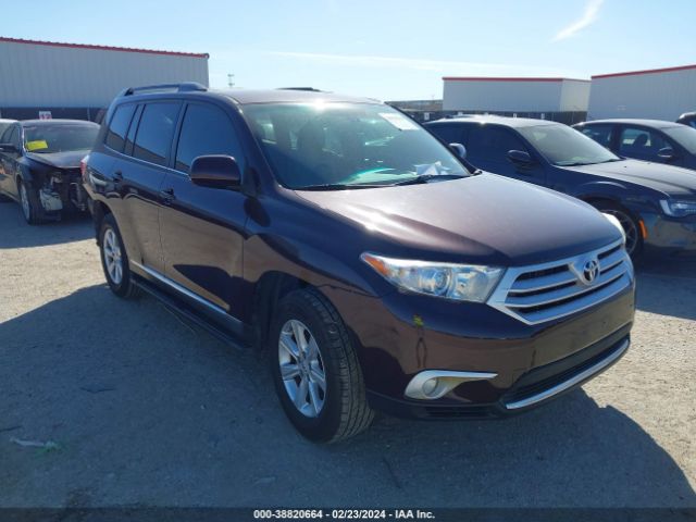 TOYOTA HIGHLANDER 2012 5tdza3eh6cs030769