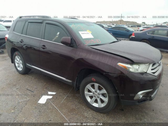 TOYOTA HIGHLANDER 2012 5tdza3eh6cs031100