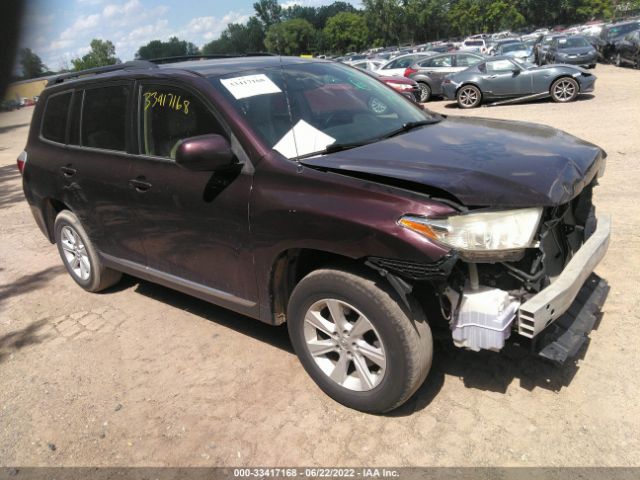 TOYOTA HIGHLANDER 2012 5tdza3eh7cs017559