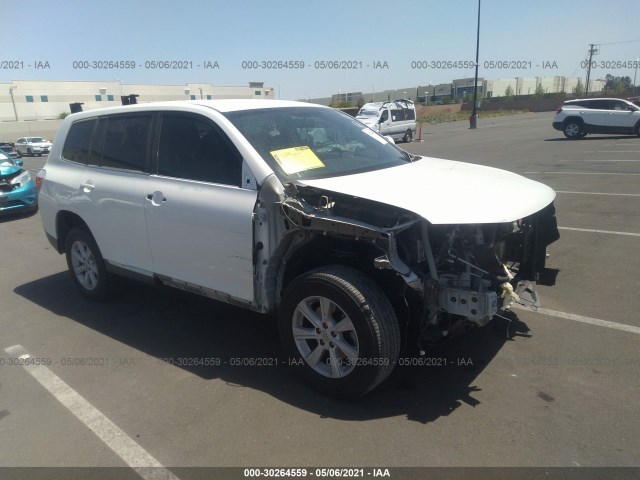 TOYOTA HIGHLANDER 2013 5tdza3eh7ds031477