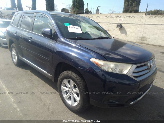 TOYOTA HIGHLANDER 2013 5tdza3eh7ds032645