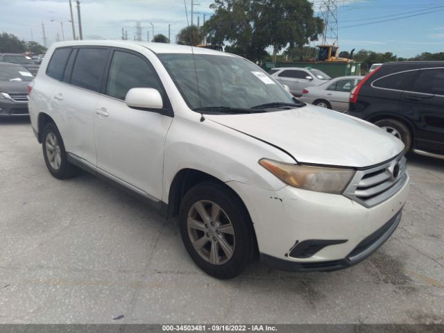 TOYOTA HIGHLANDER 2012 5tdza3eh8cs023435