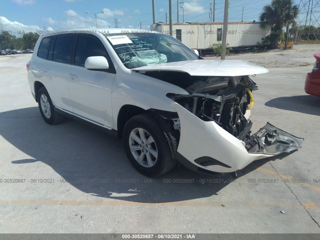 TOYOTA HIGHLANDER 2013 5tdza3eh8ds036946