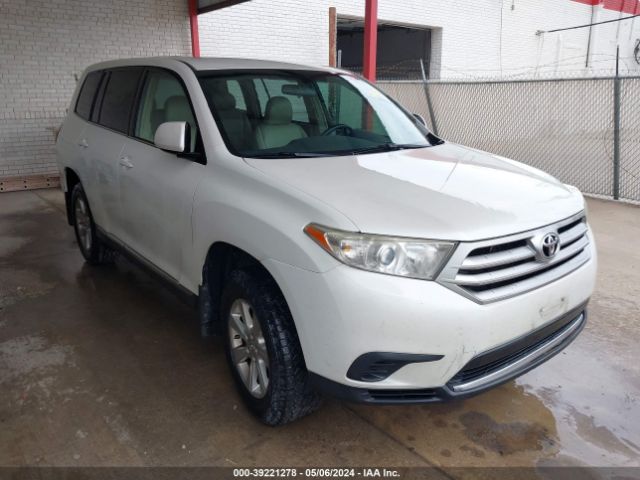 TOYOTA HIGHLANDER 2013 5tdza3eh8ds043427