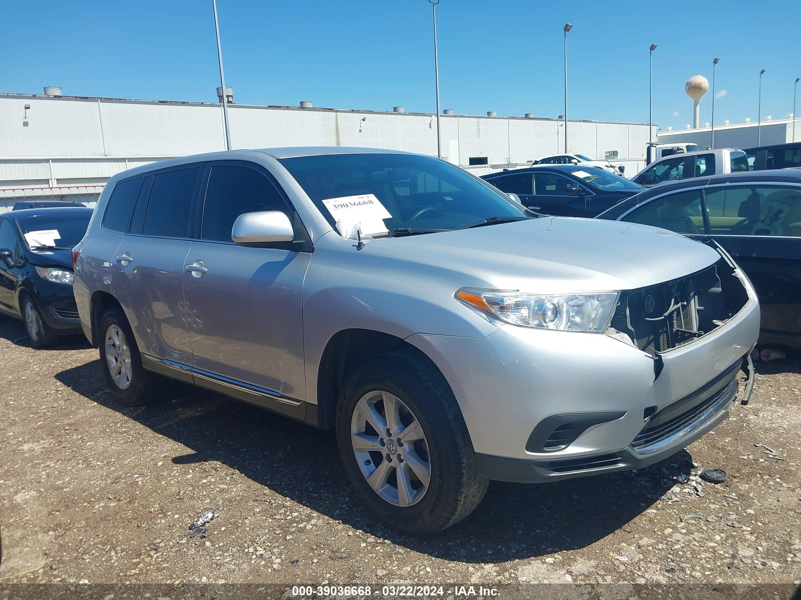 TOYOTA HIGHLANDER 2011 5tdza3eh9bs013785