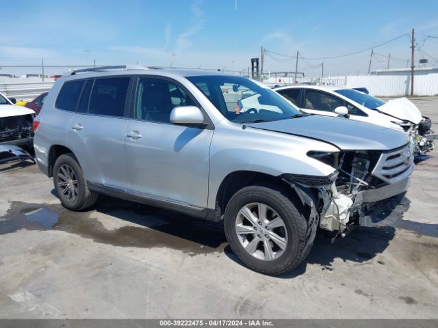 TOYOTA HIGHLANDER 2011 5tdza3eh9bs016816