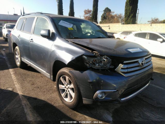 TOYOTA HIGHLANDER 2013 5tdza3eh9ds034123