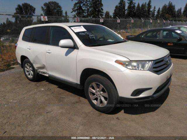 TOYOTA HIGHLANDER 2013 5tdza3eh9ds035904