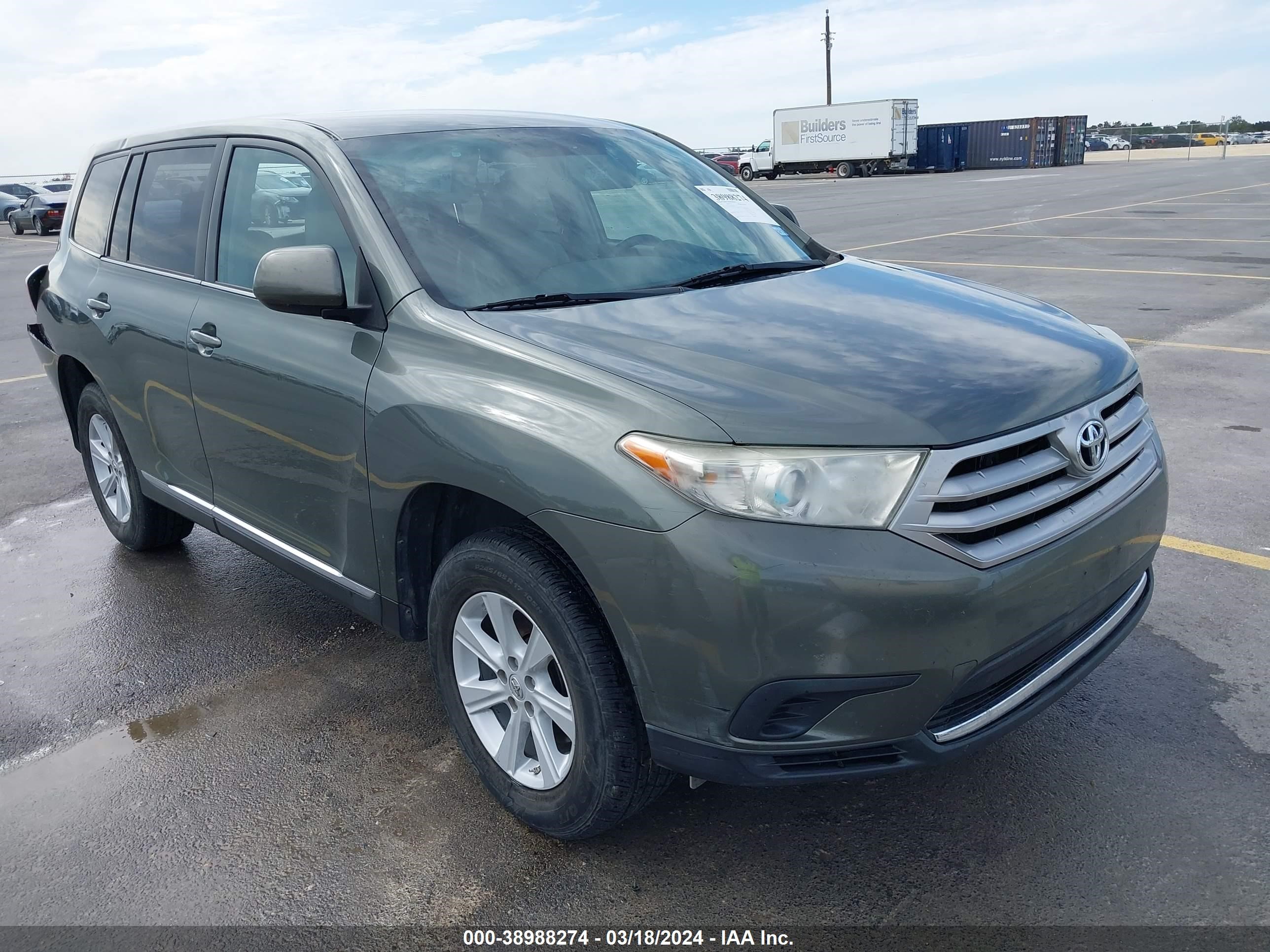 TOYOTA HIGHLANDER 2013 5tdza3eh9ds041136