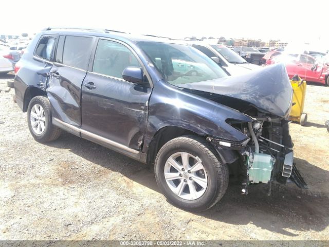 TOYOTA HIGHLANDER 2013 5tdza3eh9ds041878