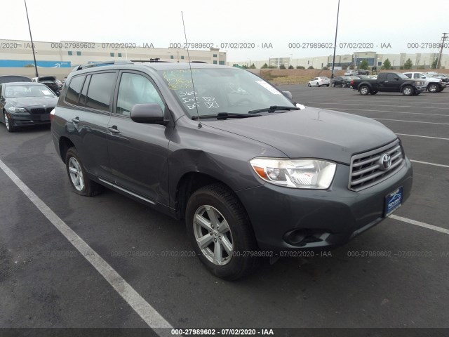 TOYOTA HIGHLANDER 2010 5tdza3ehxas003233