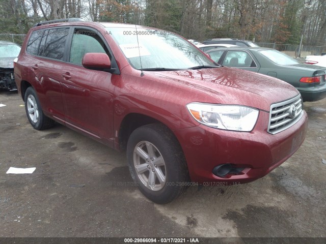 TOYOTA HIGHLANDER 2010 5tdza3ehxas006360