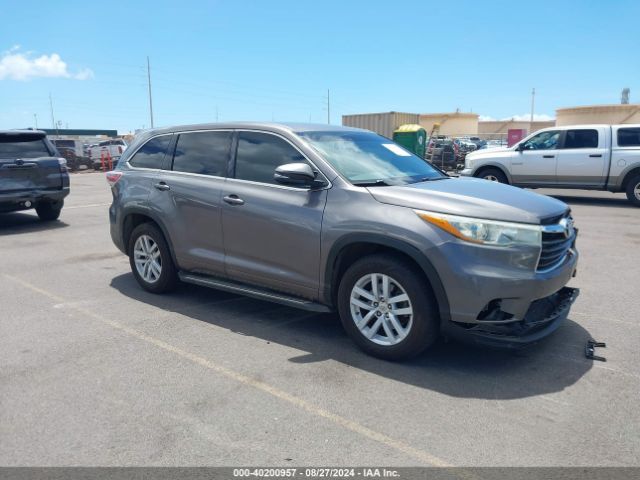 TOYOTA HIGHLANDER 2015 5tdzarfh0fs015190