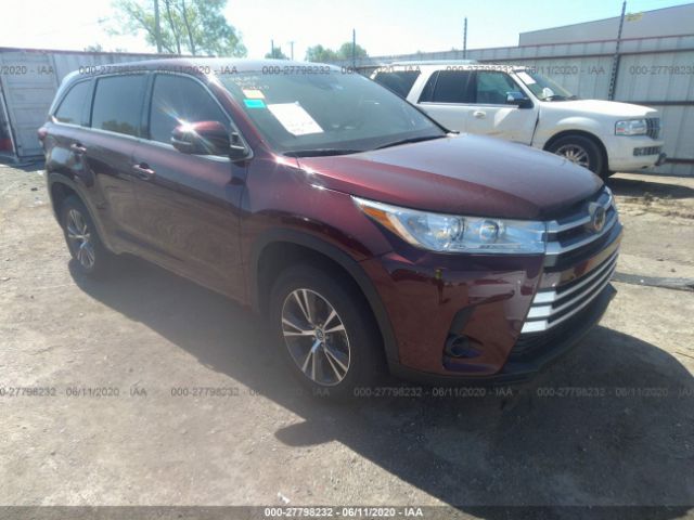 TOYOTA HIGHLANDER 2018 5tdzarfh0js037926