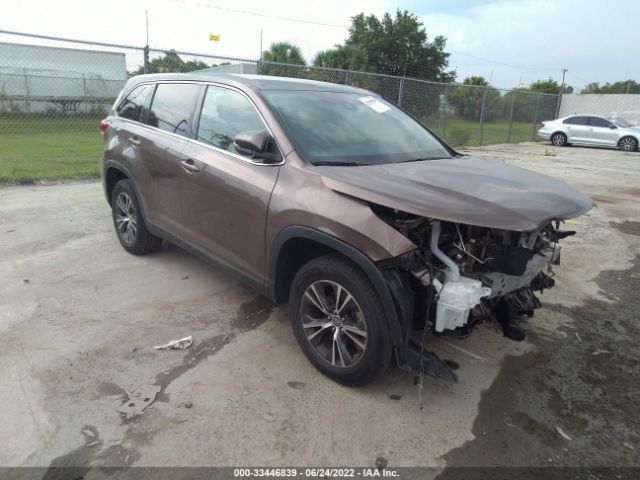 TOYOTA HIGHLANDER 2019 5tdzarfh0ks051603