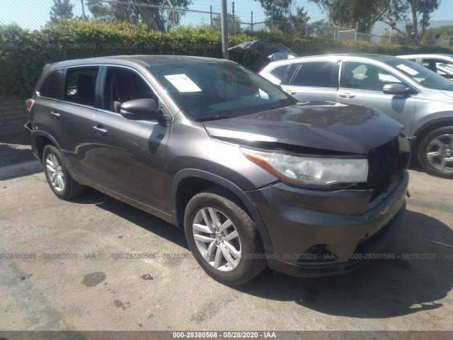 TOYOTA HIGHLANDER 2015 5tdzarfh2fs011688