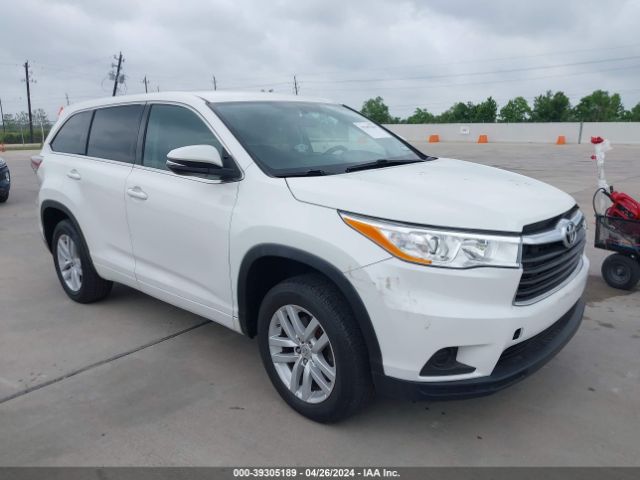 TOYOTA HIGHLANDER 2015 5tdzarfh2fs013649