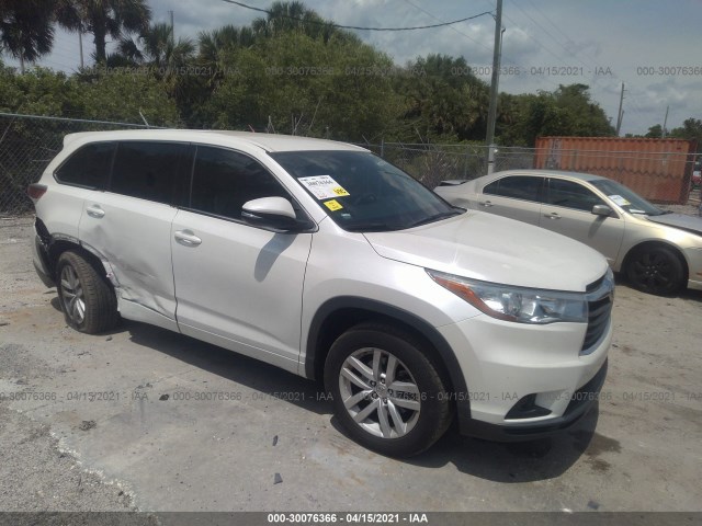 TOYOTA HIGHLANDER 2015 5tdzarfh2fs015756