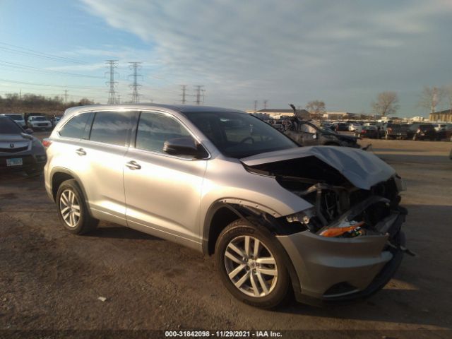 TOYOTA HIGHLANDER 2014 5tdzarfh3es008491