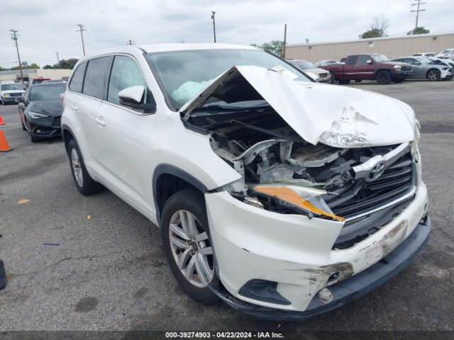 TOYOTA HIGHLANDER 2016 5tdzarfh3gs019395